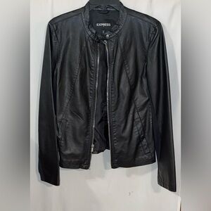 Express Black Leather Jacket